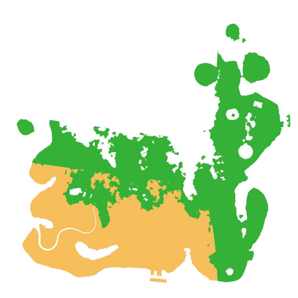 Biome Rust Map: Procedural Map, Size: 3650, Seed: 79359647