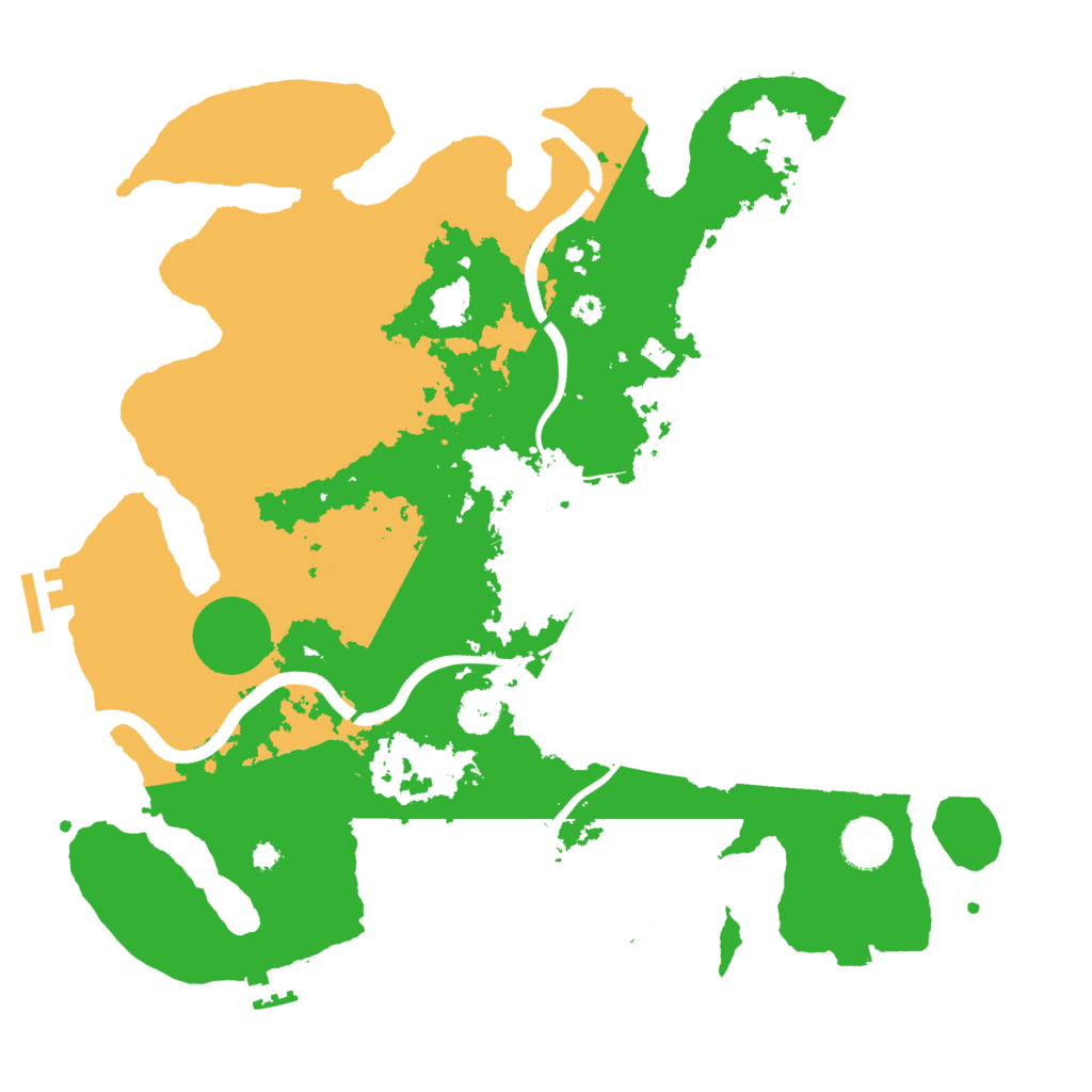 Biome Rust Map: Procedural Map, Size: 3700, Seed: 1146579482