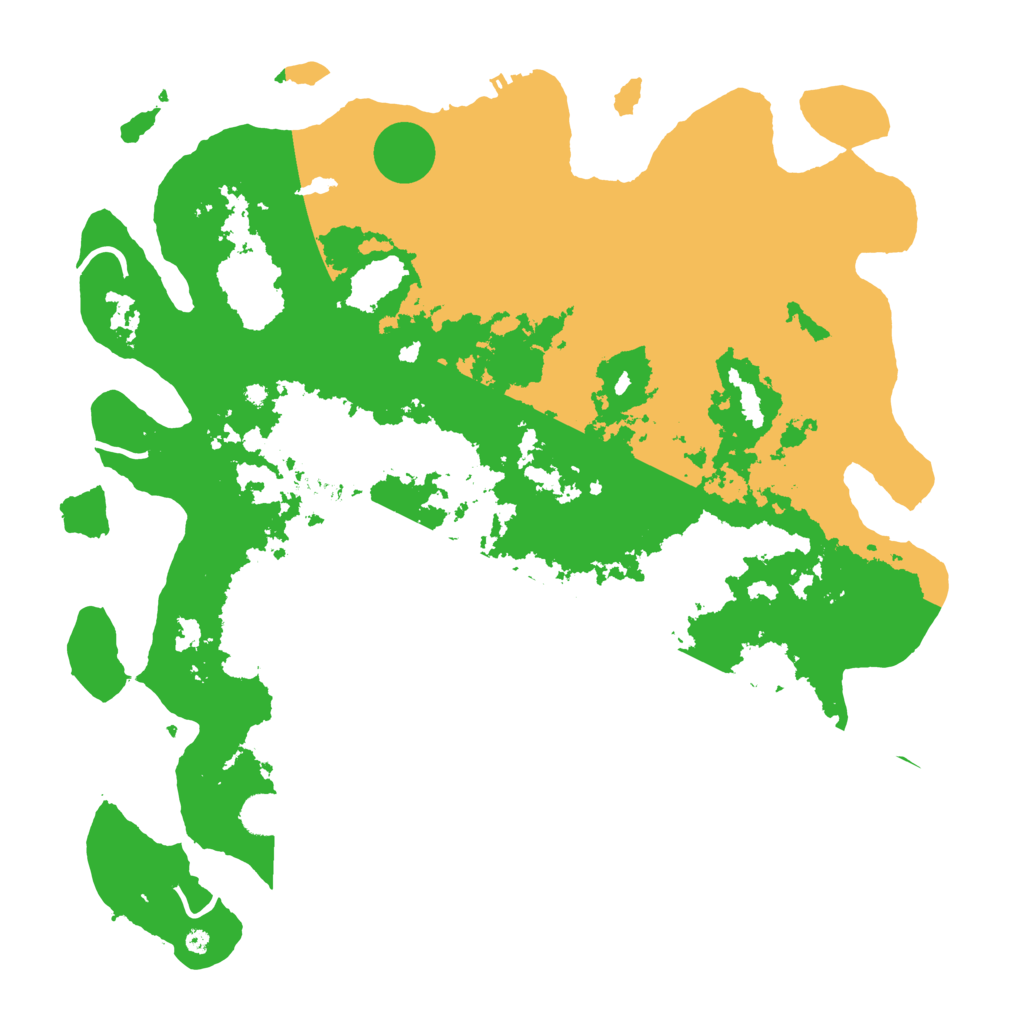 Biome Rust Map: Procedural Map, Size: 4400, Seed: 7254111