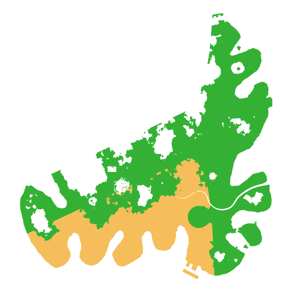 Biome Rust Map: Procedural Map, Size: 3500, Seed: 458958431