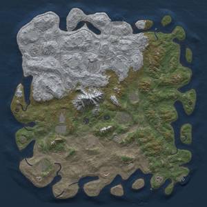 Thumbnail Rust Map: Procedural Map, Size: 5000, Seed: 1066790217, 19 Monuments