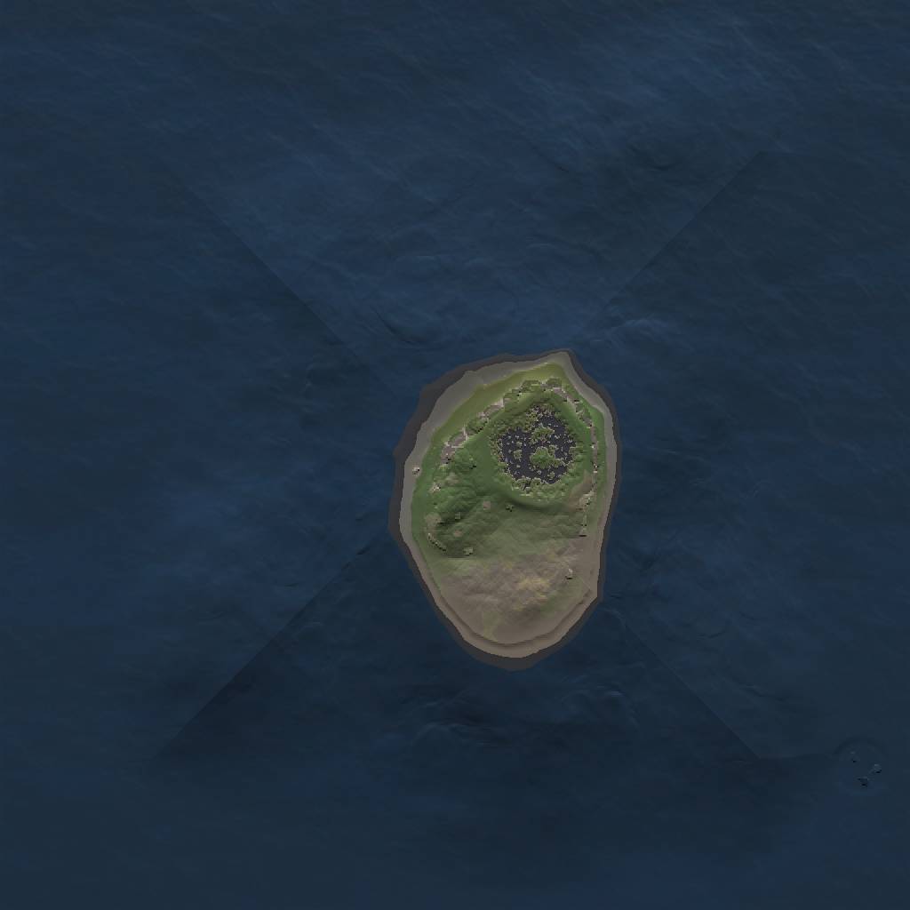 Rust Map: Procedural Map, Size: 1200, Seed: 954309603, 3 Monuments