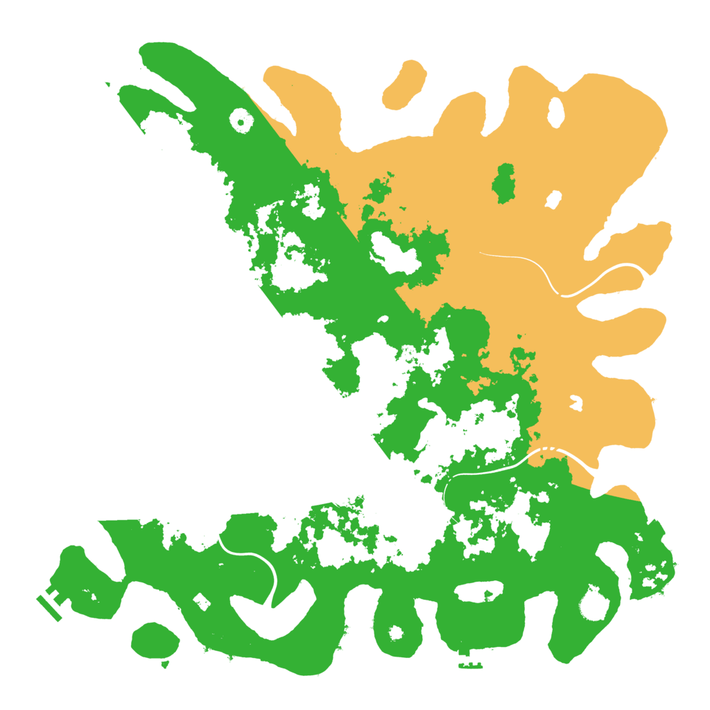 Biome Rust Map: Procedural Map, Size: 4500, Seed: 190481150