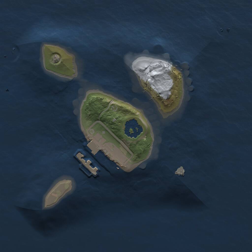 Rust Map: Procedural Map, Size: 1400, Seed: 627621424, 2 Monuments