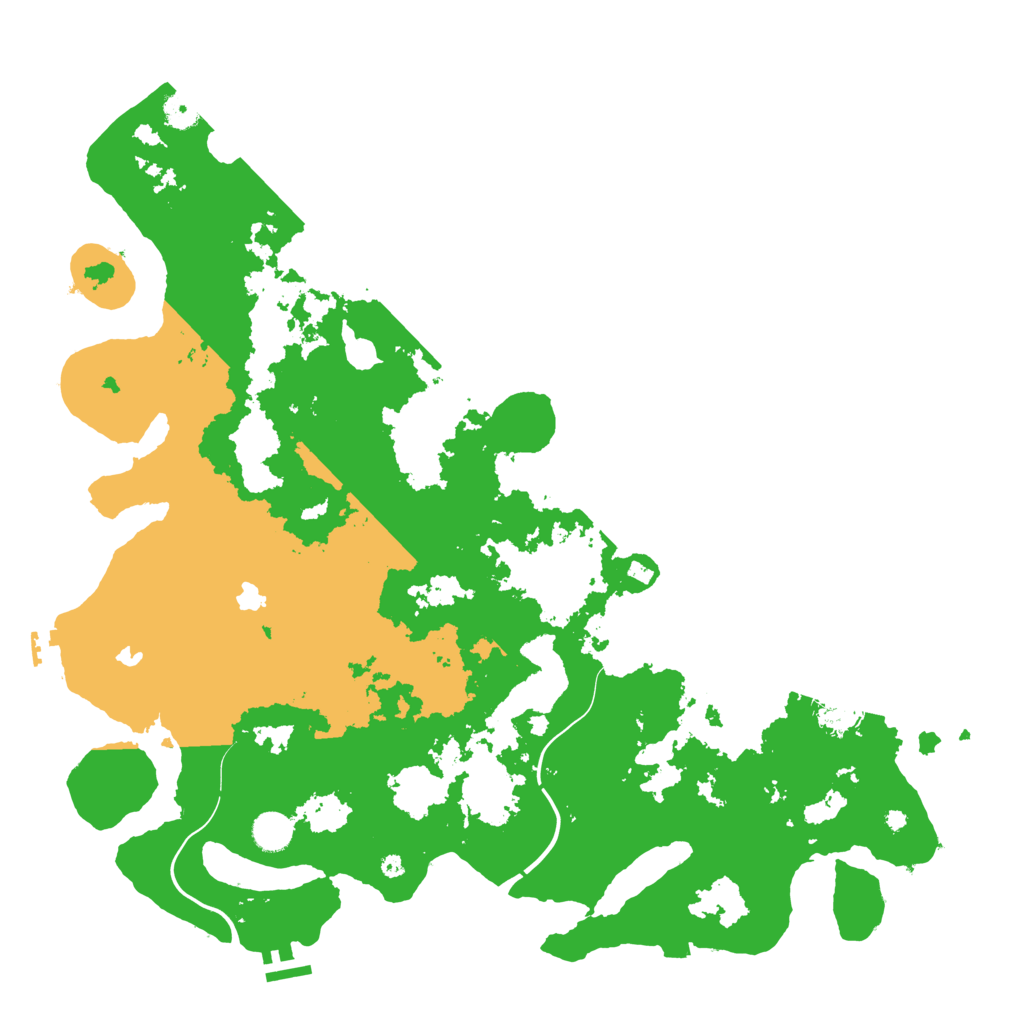 Biome Rust Map: Procedural Map, Size: 4500, Seed: 1297184537