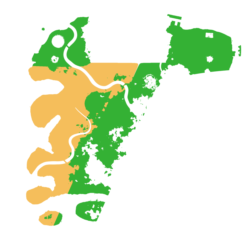Biome Rust Map: Procedural Map, Size: 3500, Seed: 526620788