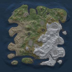 Thumbnail Rust Map: Procedural Map, Size: 3500, Seed: 526620788, 16 Monuments