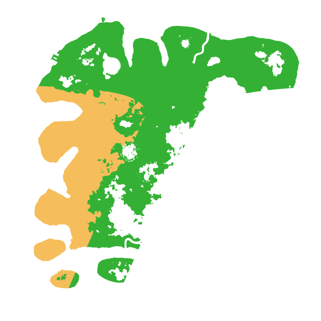 Biome Rust Map: Procedural Map, Size: 3500, Seed: 526620788