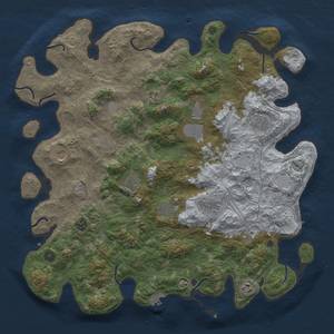 Thumbnail Rust Map: Procedural Map, Size: 4500, Seed: 55995, 19 Monuments