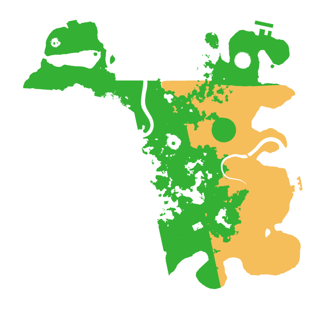Biome Rust Map: Procedural Map, Size: 3500, Seed: 25435933