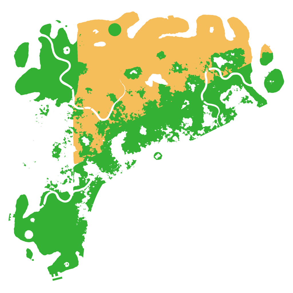 Biome Rust Map: Procedural Map, Size: 6000, Seed: 731391459