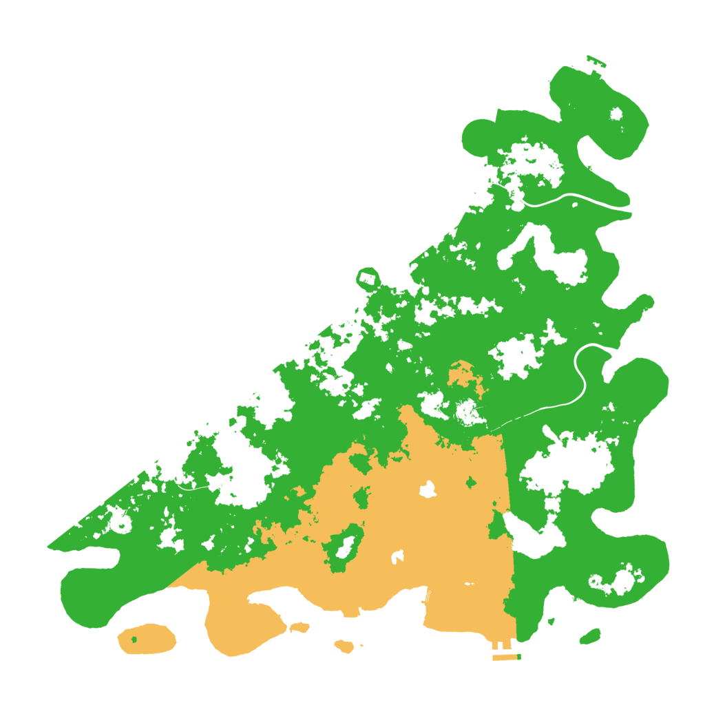 Biome Rust Map: Procedural Map, Size: 5000, Seed: 105