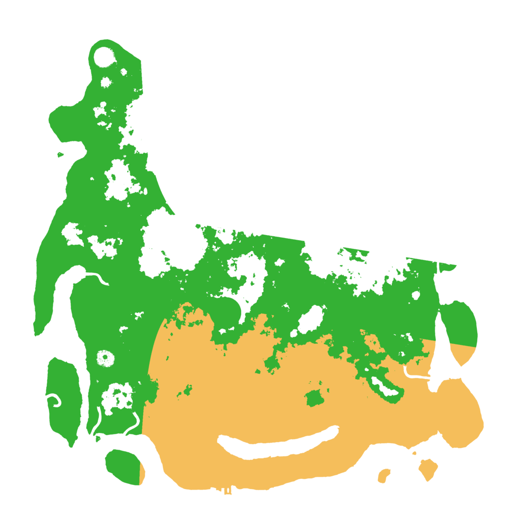 Biome Rust Map: Procedural Map, Size: 4500, Seed: 521597