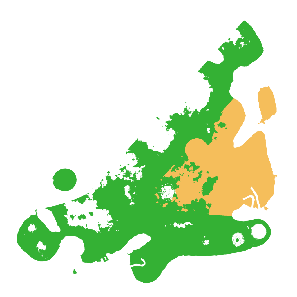 Biome Rust Map: Procedural Map, Size: 3500, Seed: 85904843