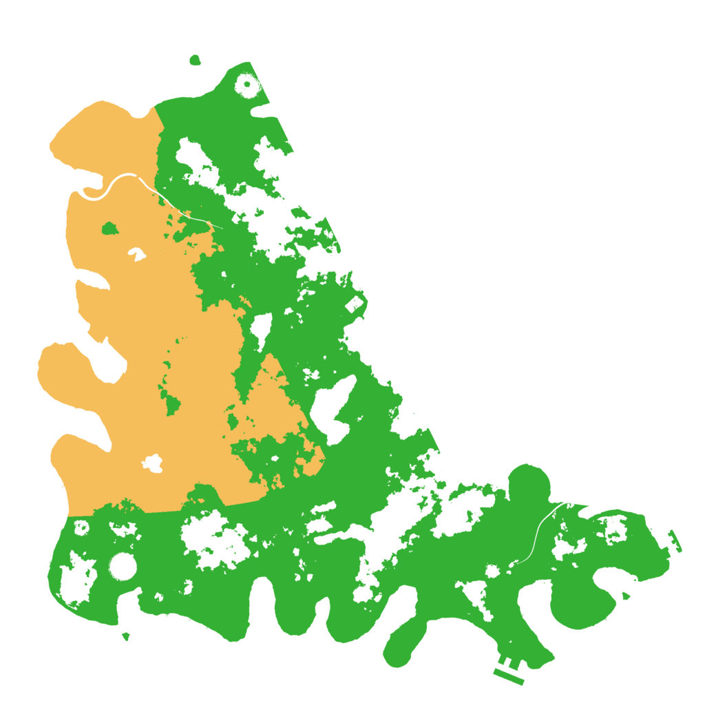 Biome Rust Map: Procedural Map, Size: 4500, Seed: 2023060123