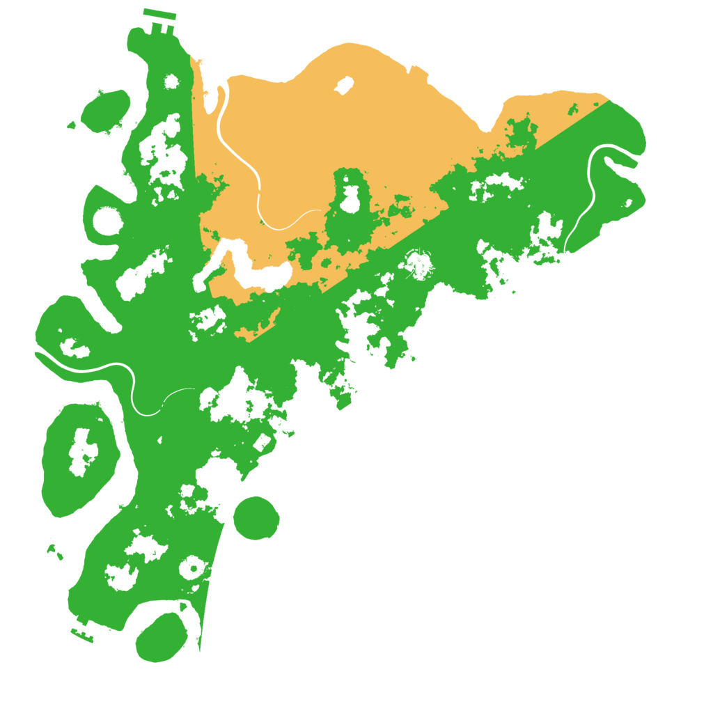 Biome Rust Map: Procedural Map, Size: 4400, Seed: 83497727