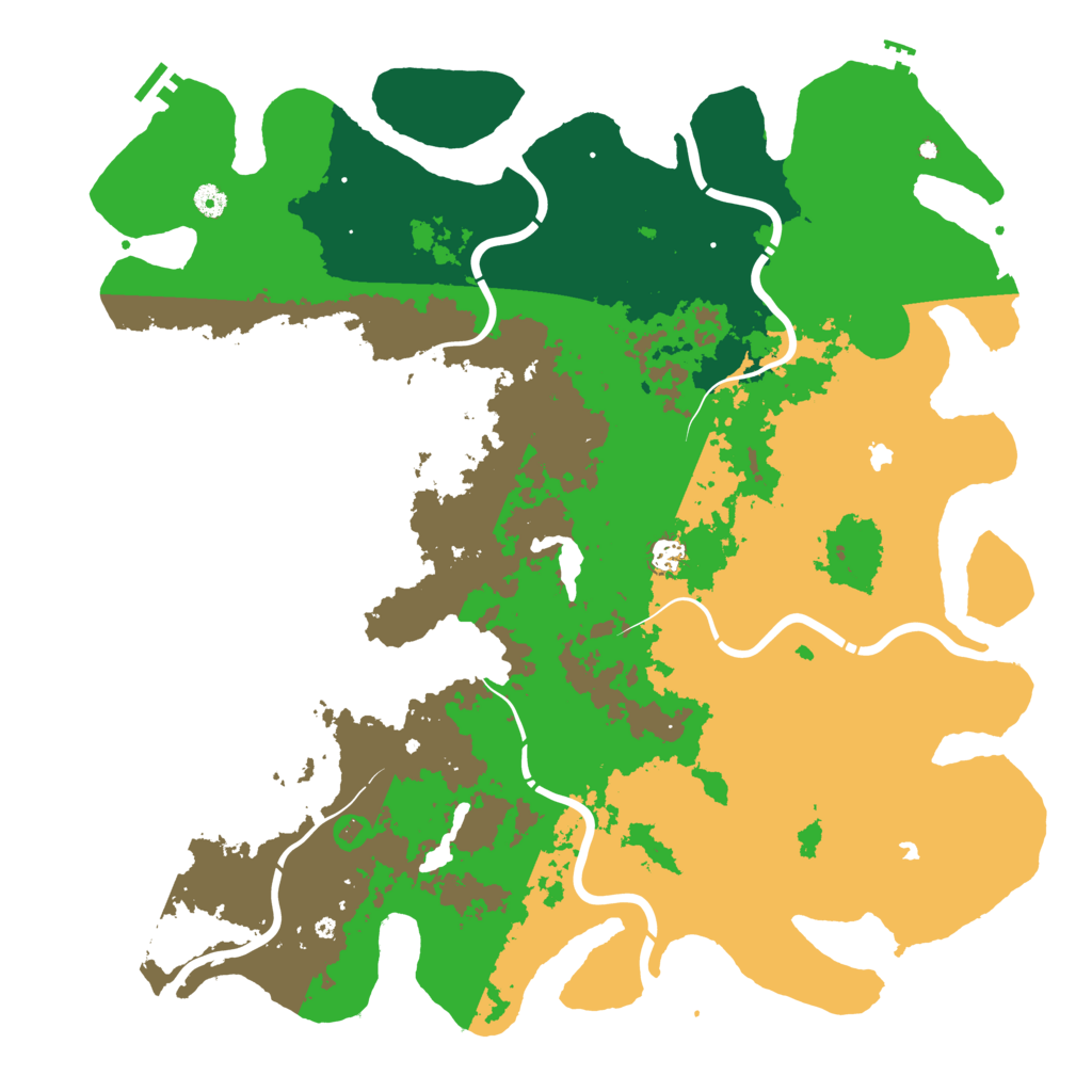 Biome Rust Map: Procedural Map, Size: 5000, Seed: 709199