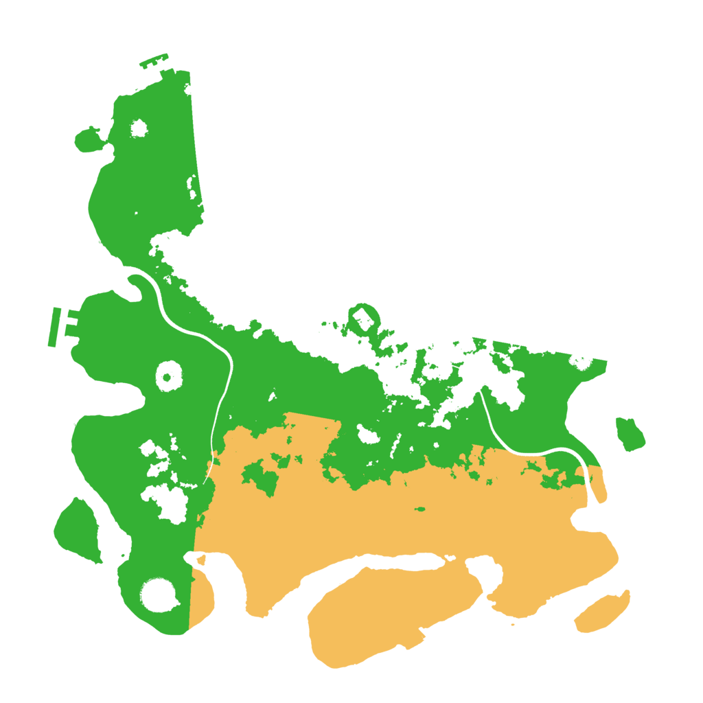 Biome Rust Map: Procedural Map, Size: 3600, Seed: 20606