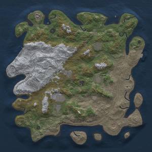 Thumbnail Rust Map: Procedural Map, Size: 4250, Seed: 923576448, 16 Monuments