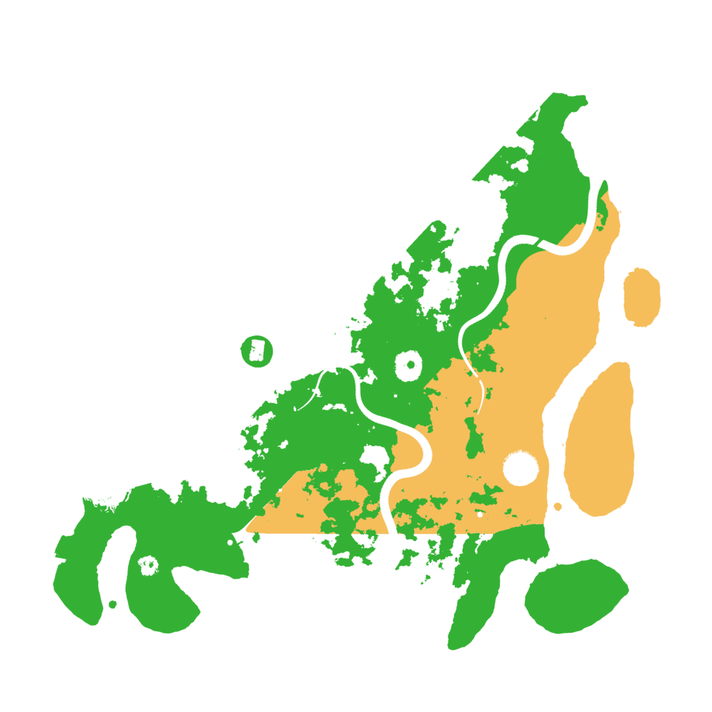 Biome Rust Map: Procedural Map, Size: 3600, Seed: 10606