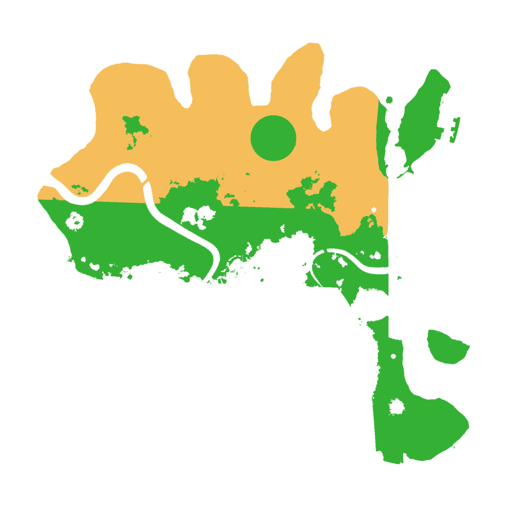 Biome Rust Map: Procedural Map, Size: 3000, Seed: 110836