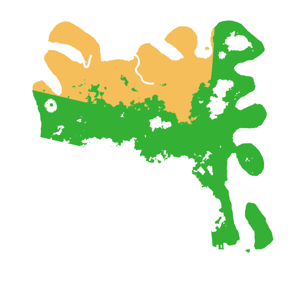 Biome Rust Map: Procedural Map, Size: 3500, Seed: 886270