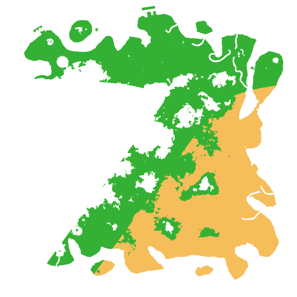 Biome Rust Map: Procedural Map, Size: 4500, Seed: 393221