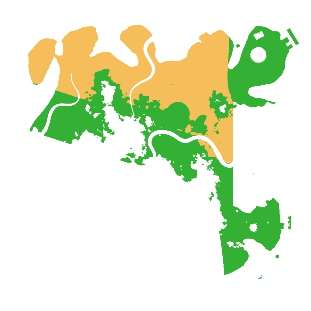 Biome Rust Map: Procedural Map, Size: 3500, Seed: 20230601