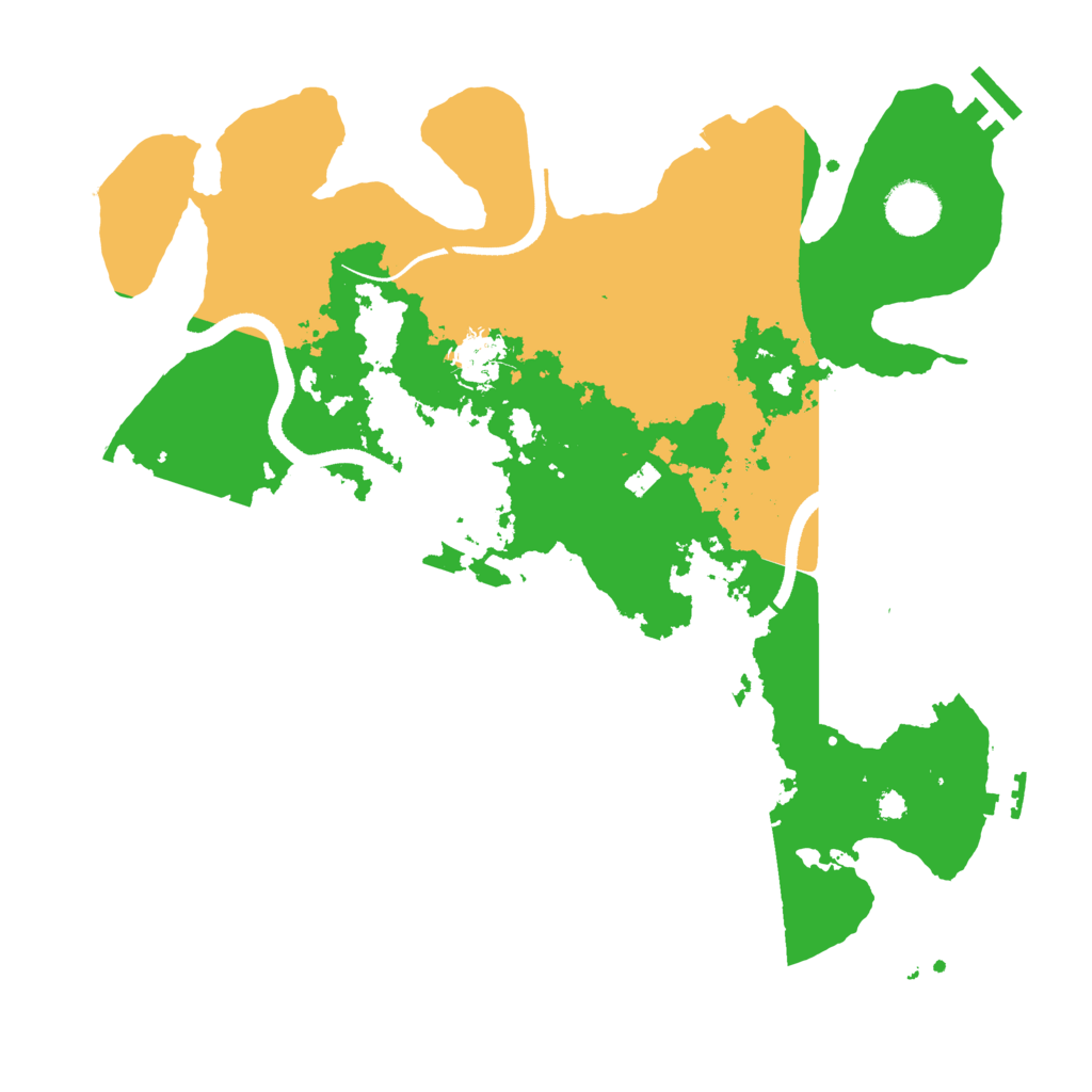 Biome Rust Map: Procedural Map, Size: 3500, Seed: 20230601