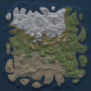 Thumbnail Rust Map: Procedural Map, Size: 5000, Seed: 64579034, 19 Monuments