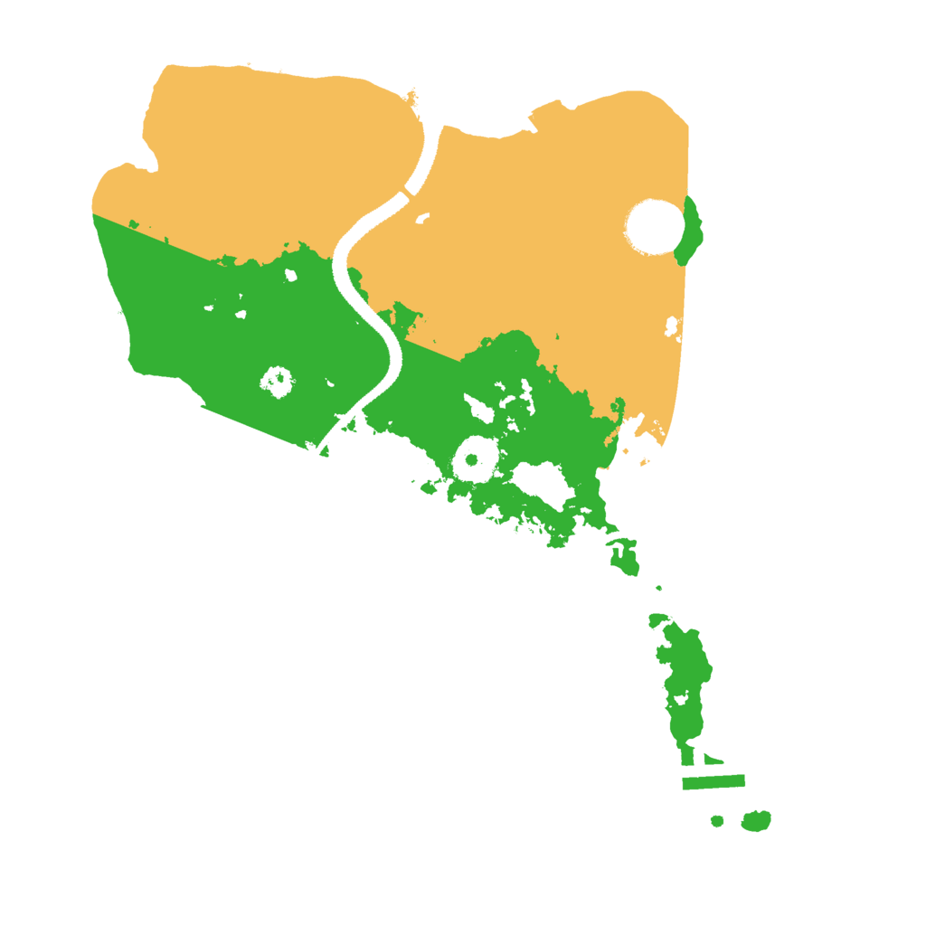 Biome Rust Map: Procedural Map, Size: 3000, Seed: 766874757