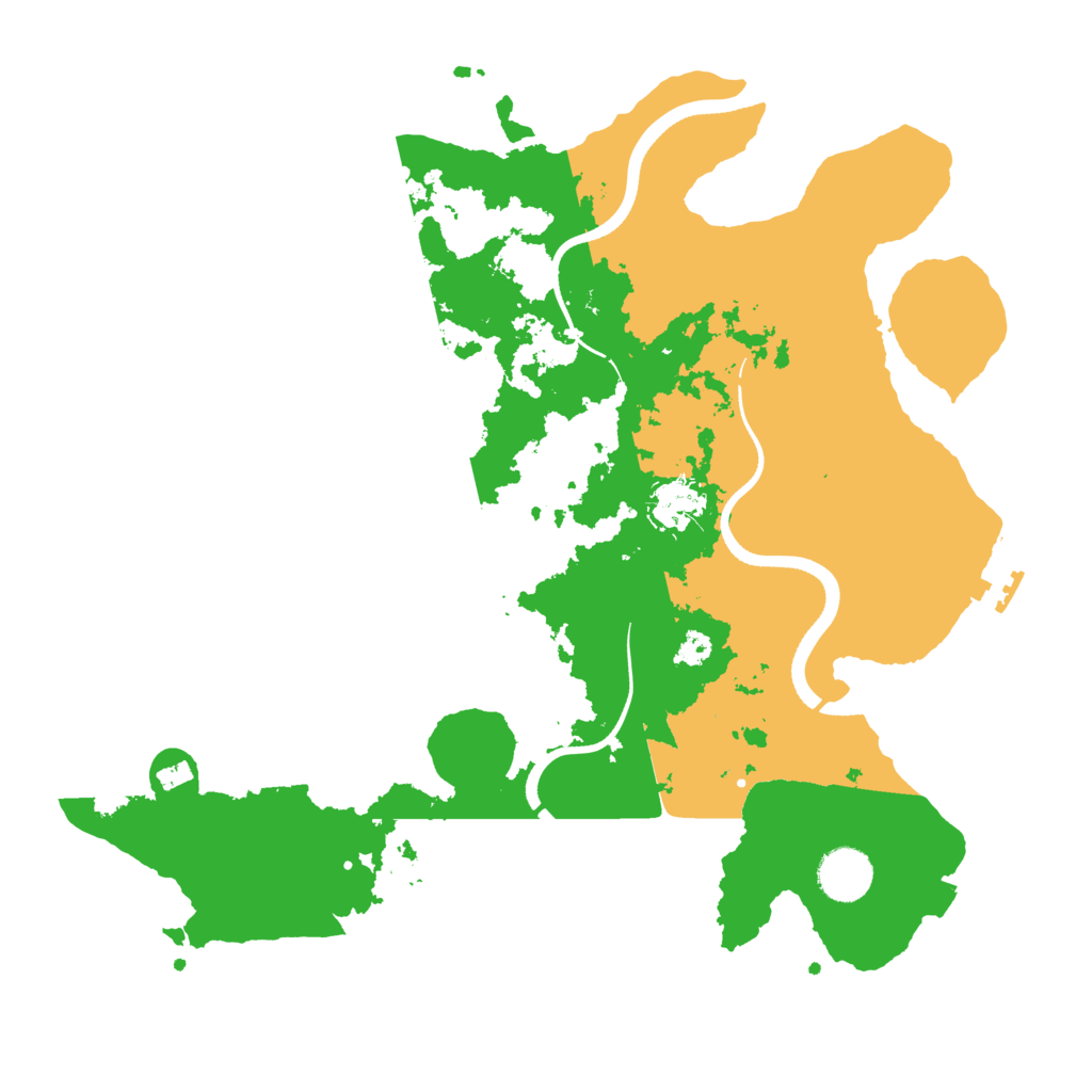 Biome Rust Map: Procedural Map, Size: 3550, Seed: 3596434