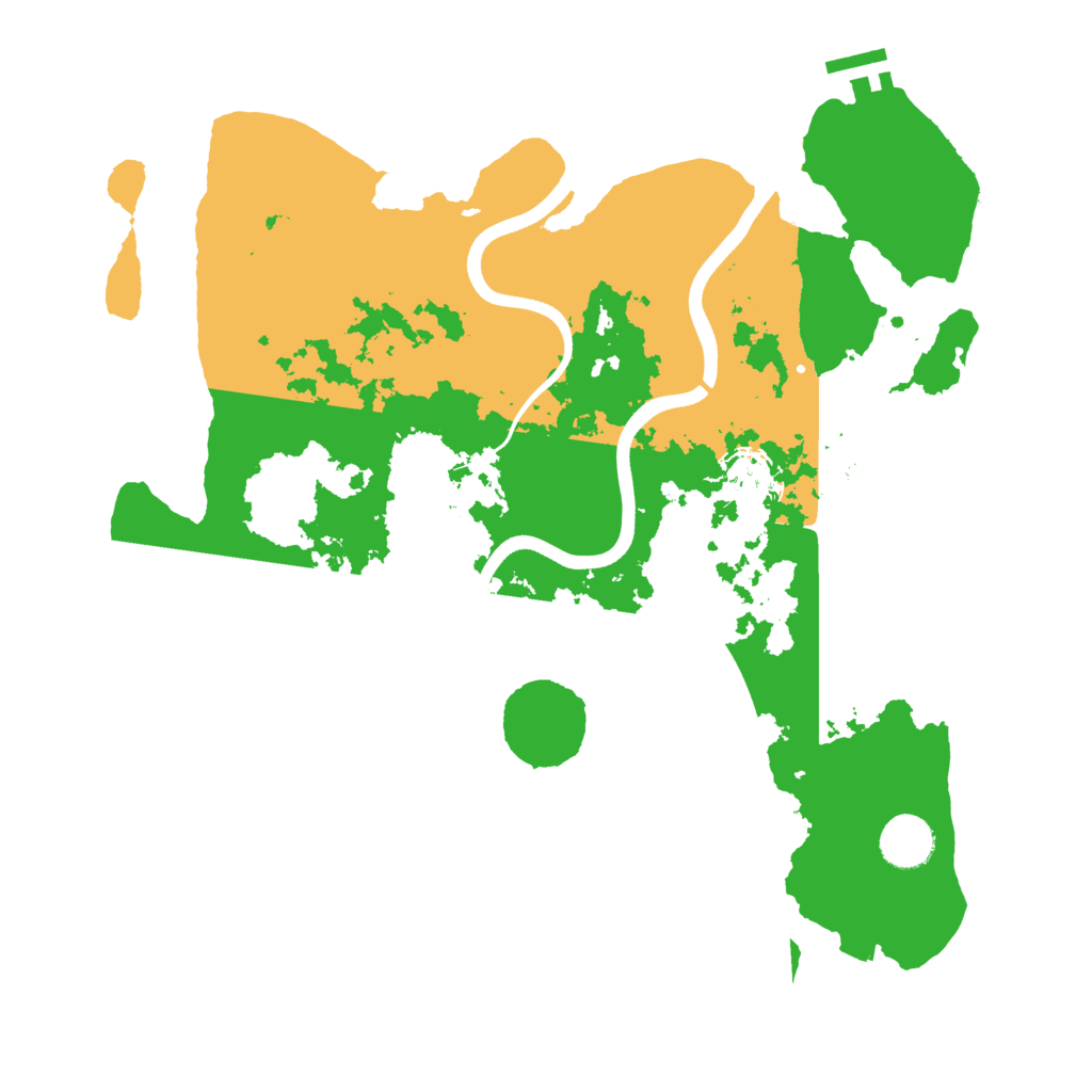 Biome Rust Map: Procedural Map, Size: 3600, Seed: 30536259