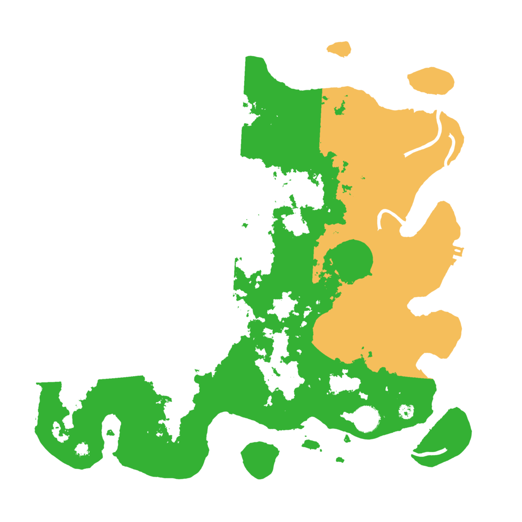 Biome Rust Map: Procedural Map, Size: 3500, Seed: 735531