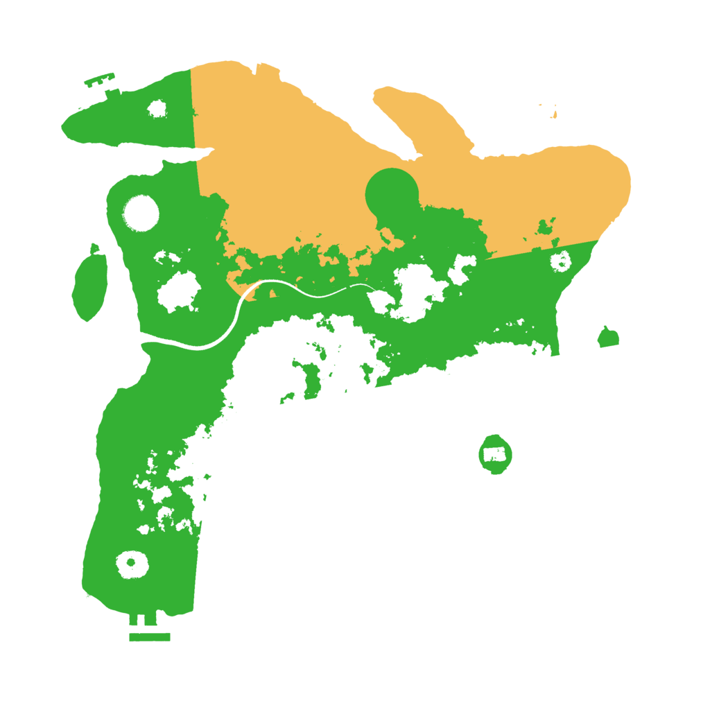 Biome Rust Map: Procedural Map, Size: 3500, Seed: 86224836