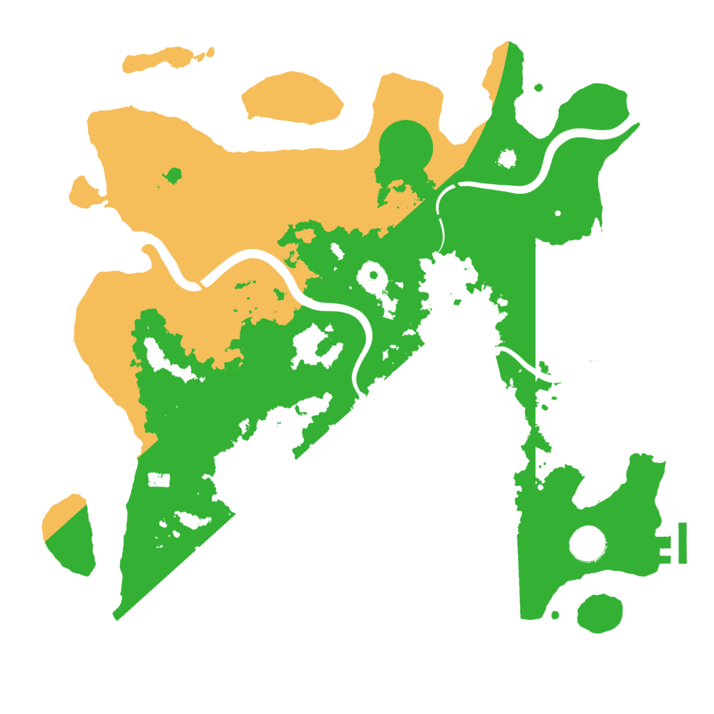 Biome Rust Map: Procedural Map, Size: 3500, Seed: 1105407084