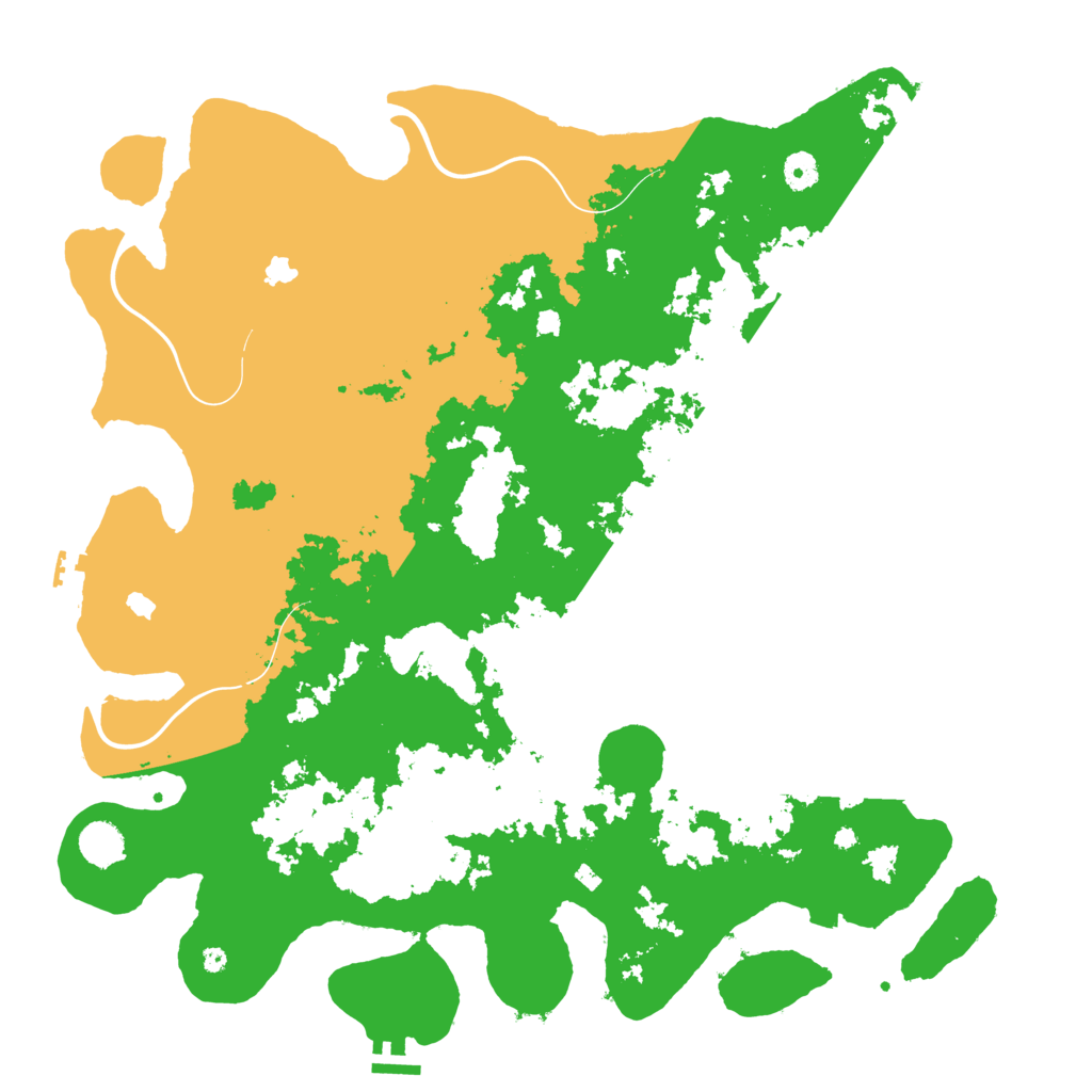 Biome Rust Map: Procedural Map, Size: 4500, Seed: 424592655