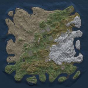 Thumbnail Rust Map: Procedural Map, Size: 4500, Seed: 424592655, 19 Monuments