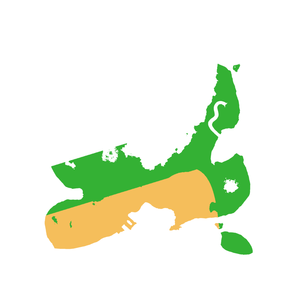 Biome Rust Map: Procedural Map, Size: 2000, Seed: 888