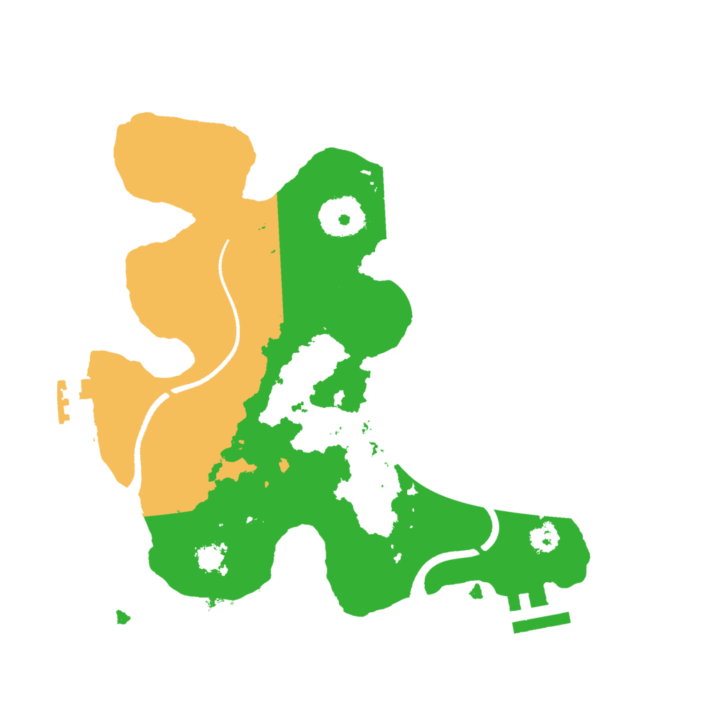 Biome Rust Map: Procedural Map, Size: 2500, Seed: 1697979283