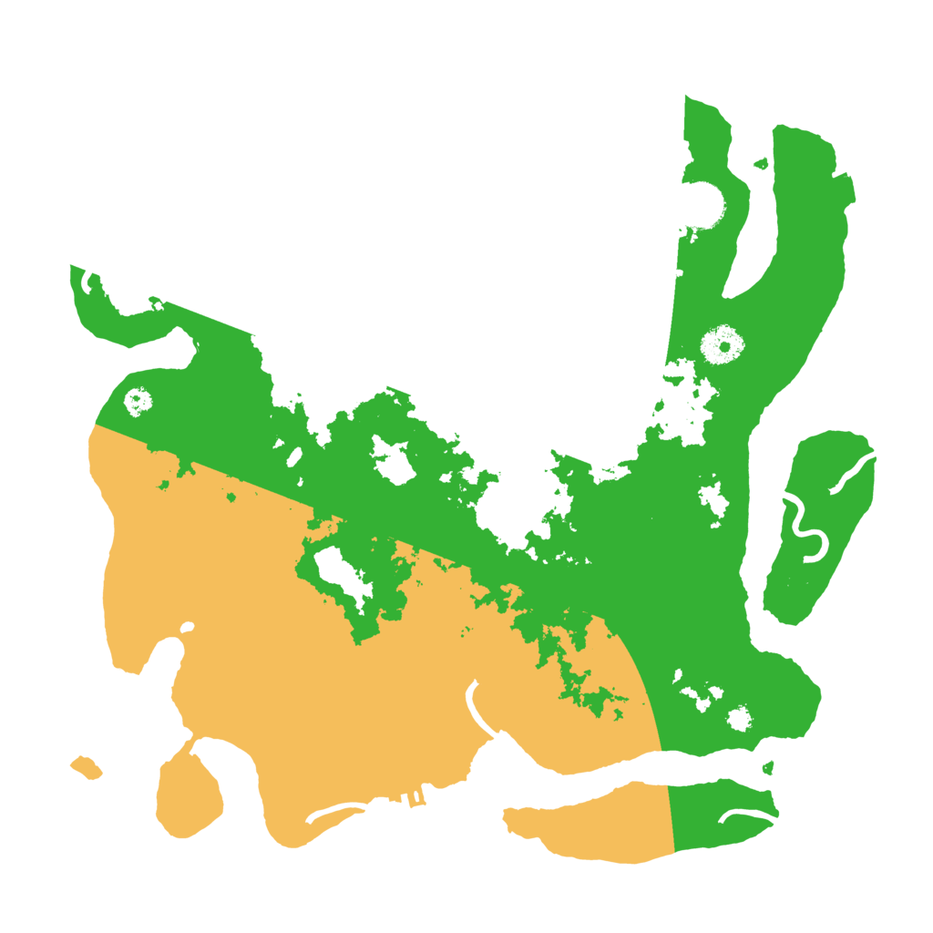 Biome Rust Map: Procedural Map, Size: 3500, Seed: 96326198