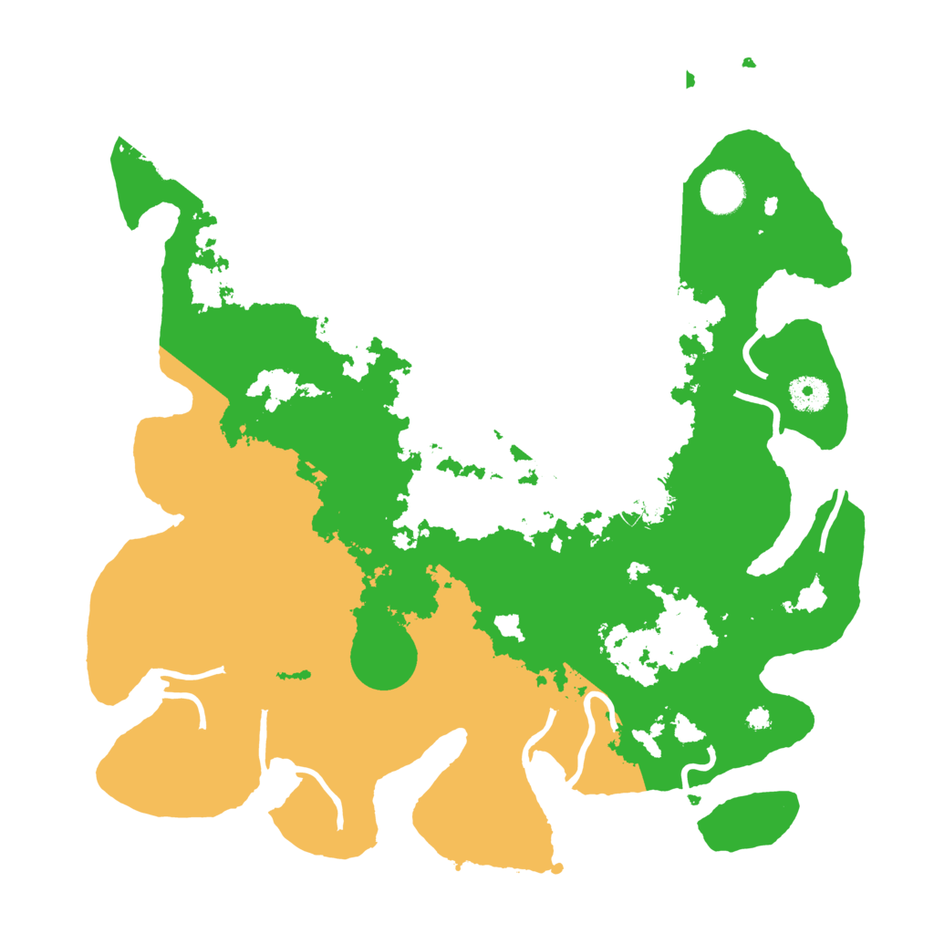 Biome Rust Map: Procedural Map, Size: 3700, Seed: 1231