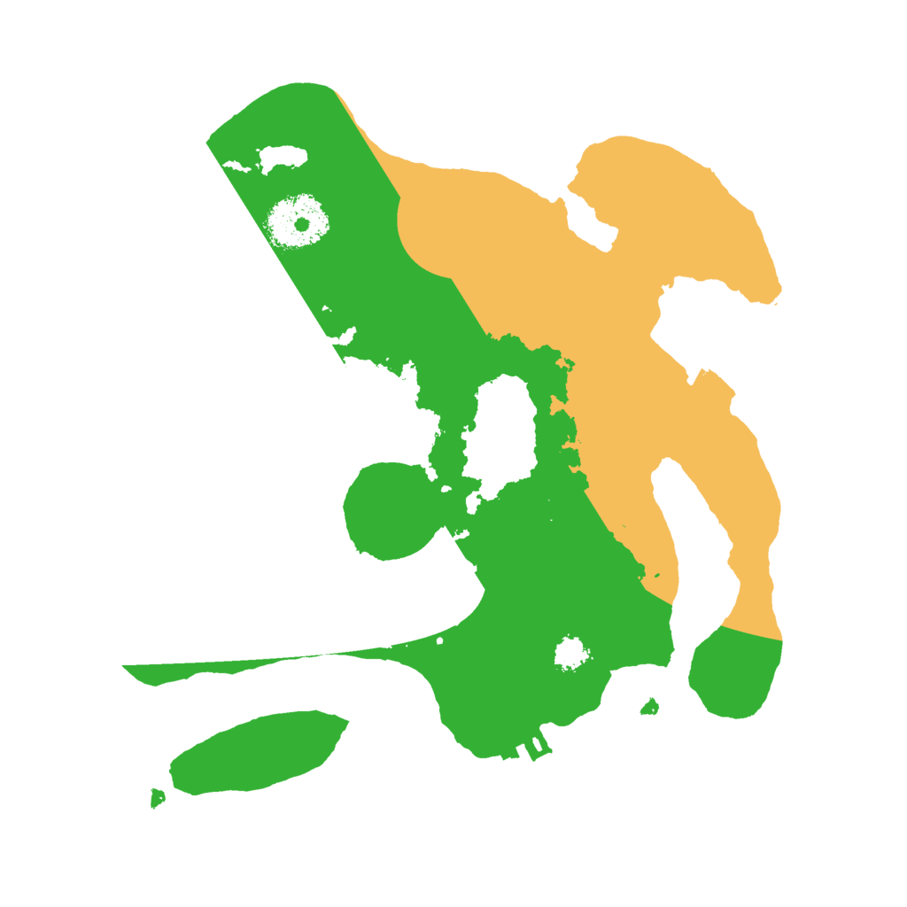 Biome Rust Map: Procedural Map, Size: 2500, Seed: 1545782586