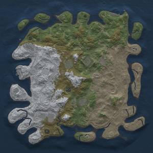 Thumbnail Rust Map: Procedural Map, Size: 4500, Seed: 1591030655, 18 Monuments