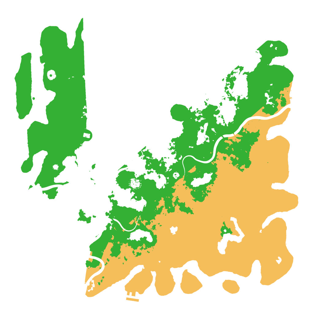 Biome Rust Map: Procedural Map, Size: 5000, Seed: 23181