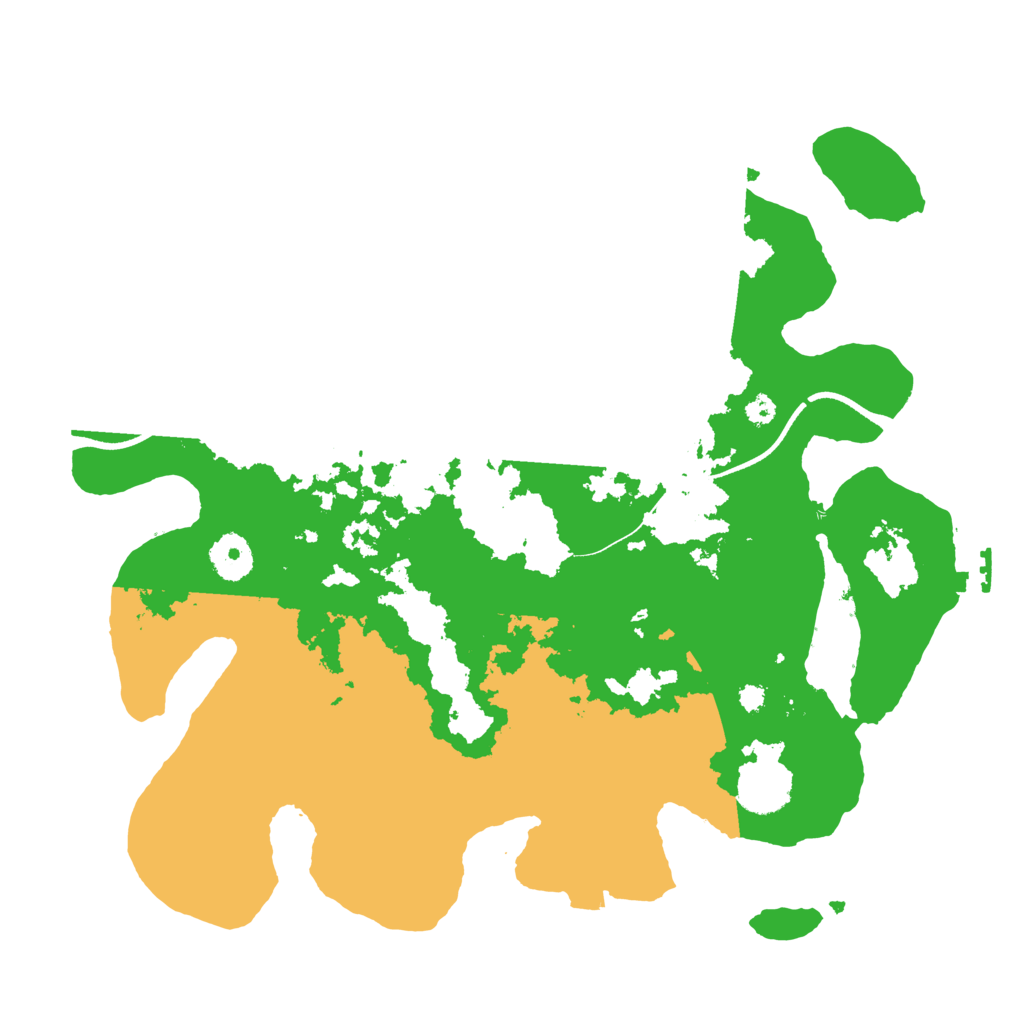 Biome Rust Map: Procedural Map, Size: 3500, Seed: 12491