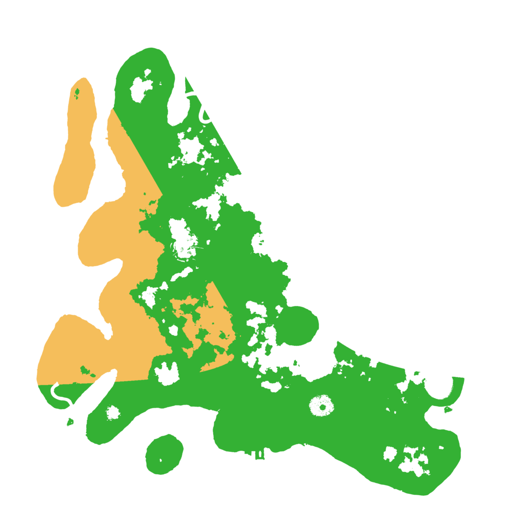 Biome Rust Map: Procedural Map, Size: 3500, Seed: 20230602