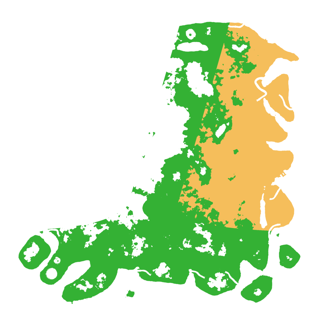 Biome Rust Map: Procedural Map, Size: 5000, Seed: 39897