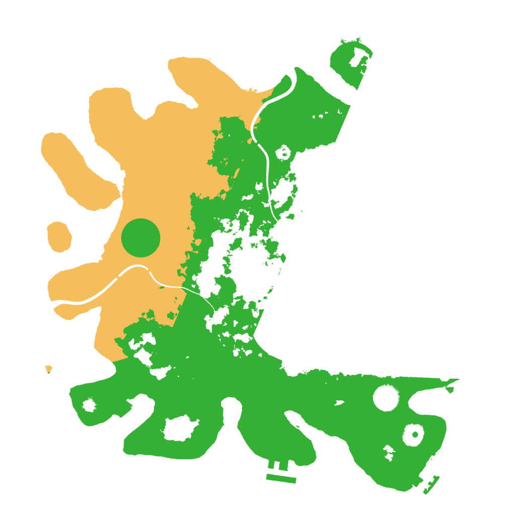 Biome Rust Map: Procedural Map, Size: 3500, Seed: 260086387