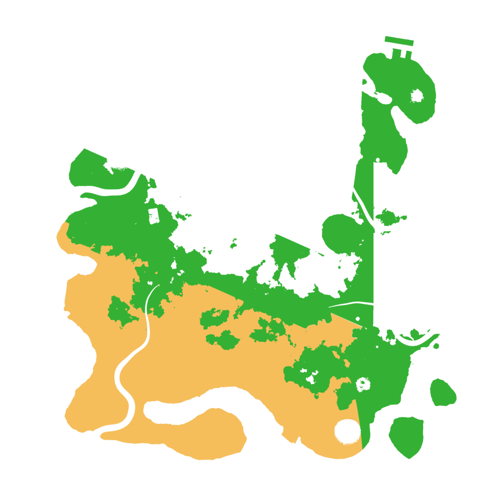Biome Rust Map: Procedural Map, Size: 3500, Seed: 298271773